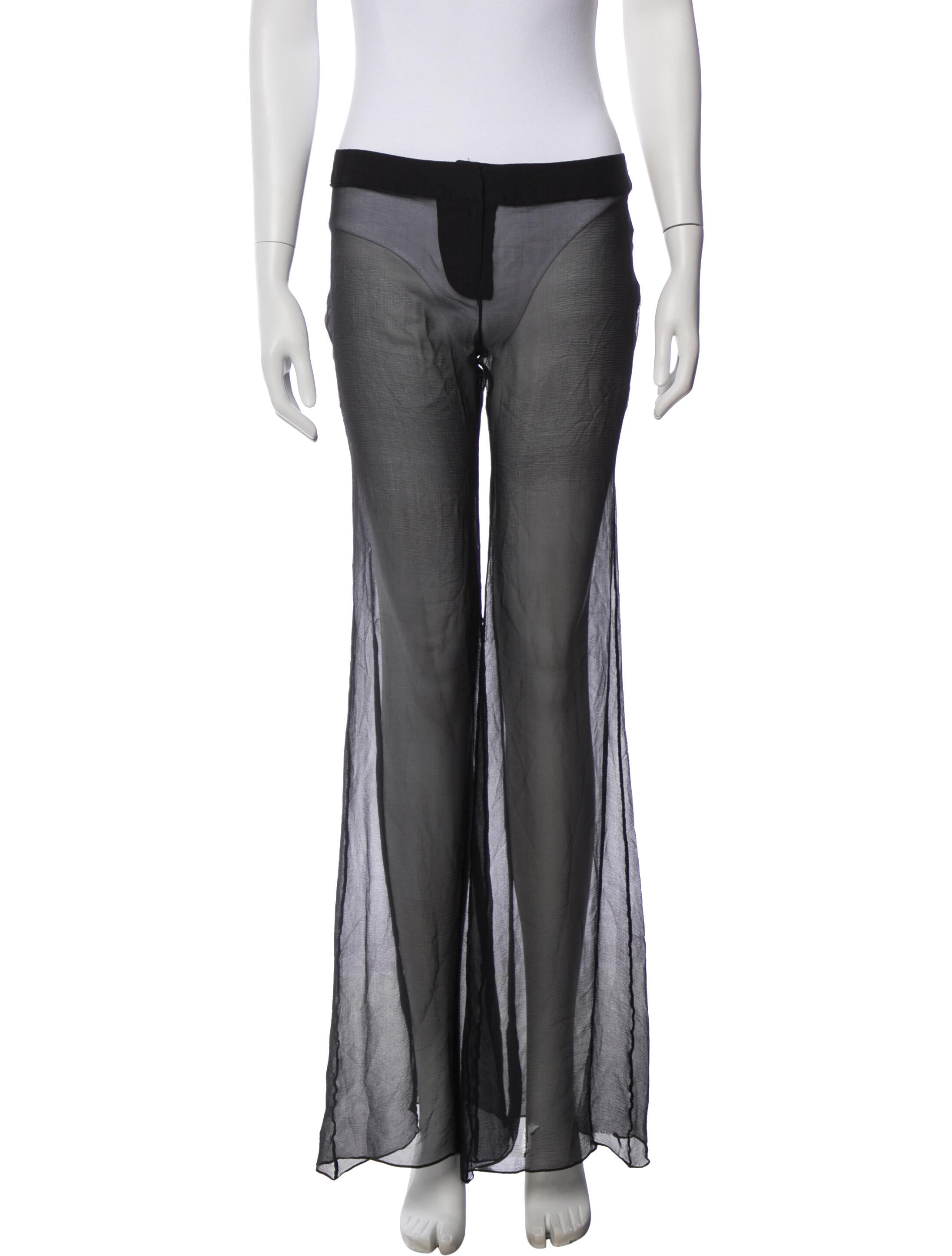 Balmain Silk Wide Leg Pants