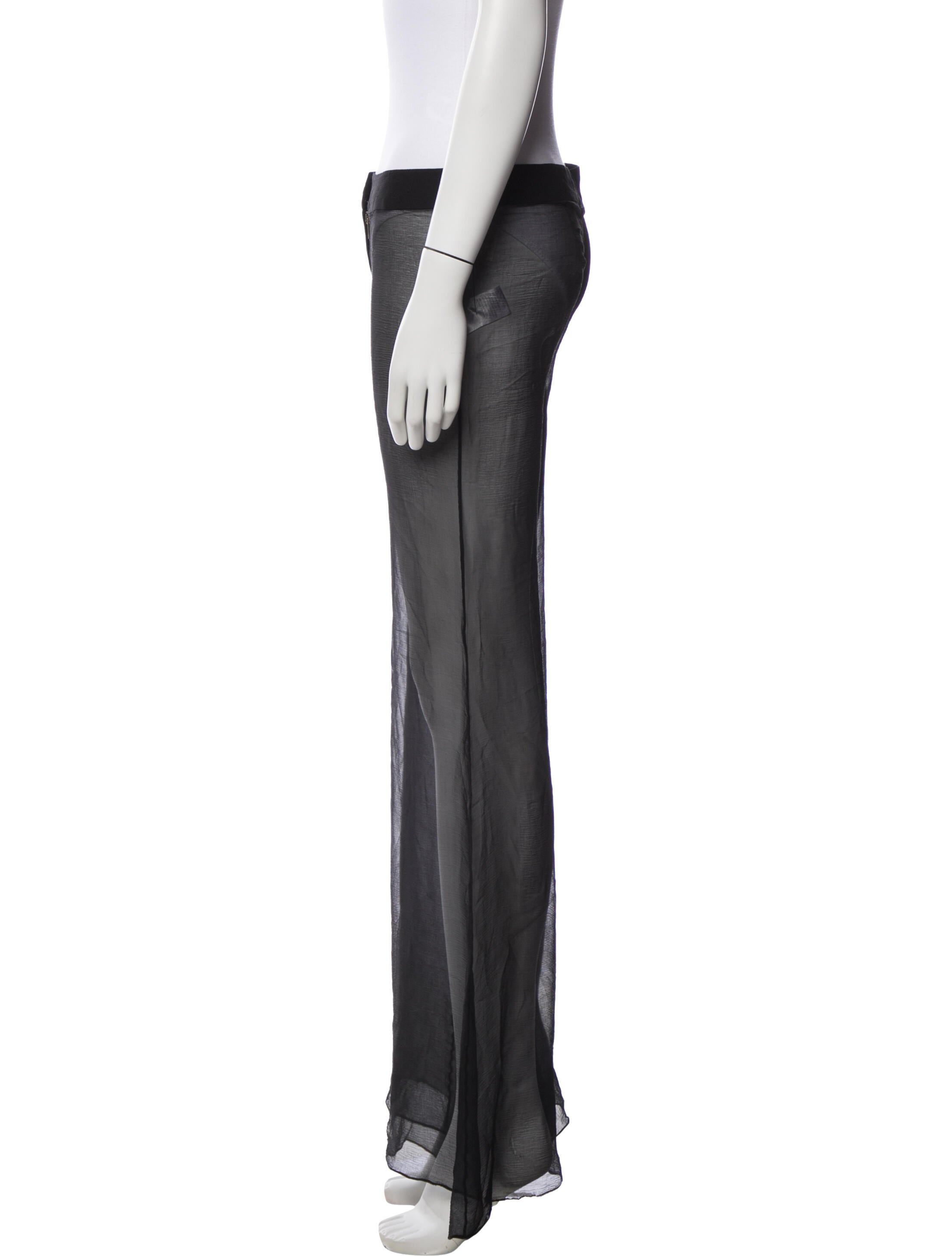 Balmain Silk Wide Leg Pants