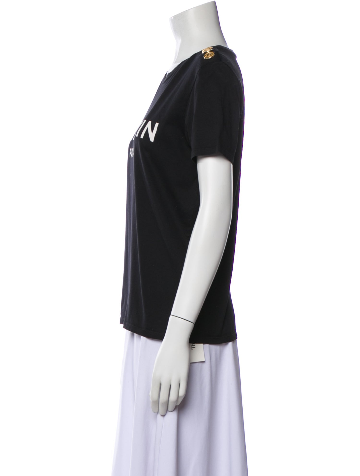 Balmain Graphic Print Crew Neck T-Shirt
