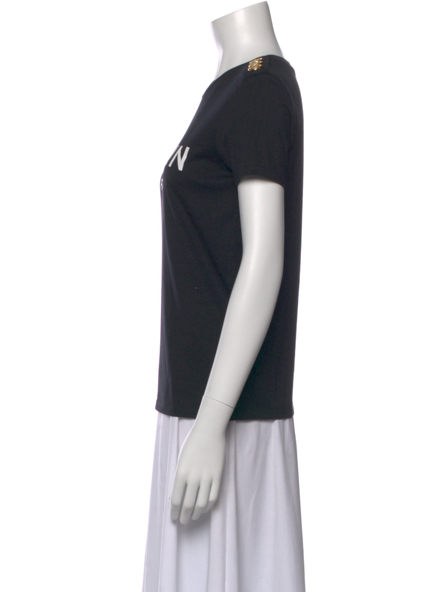 Balmain Graphic Print Crew Neck T-Shirt