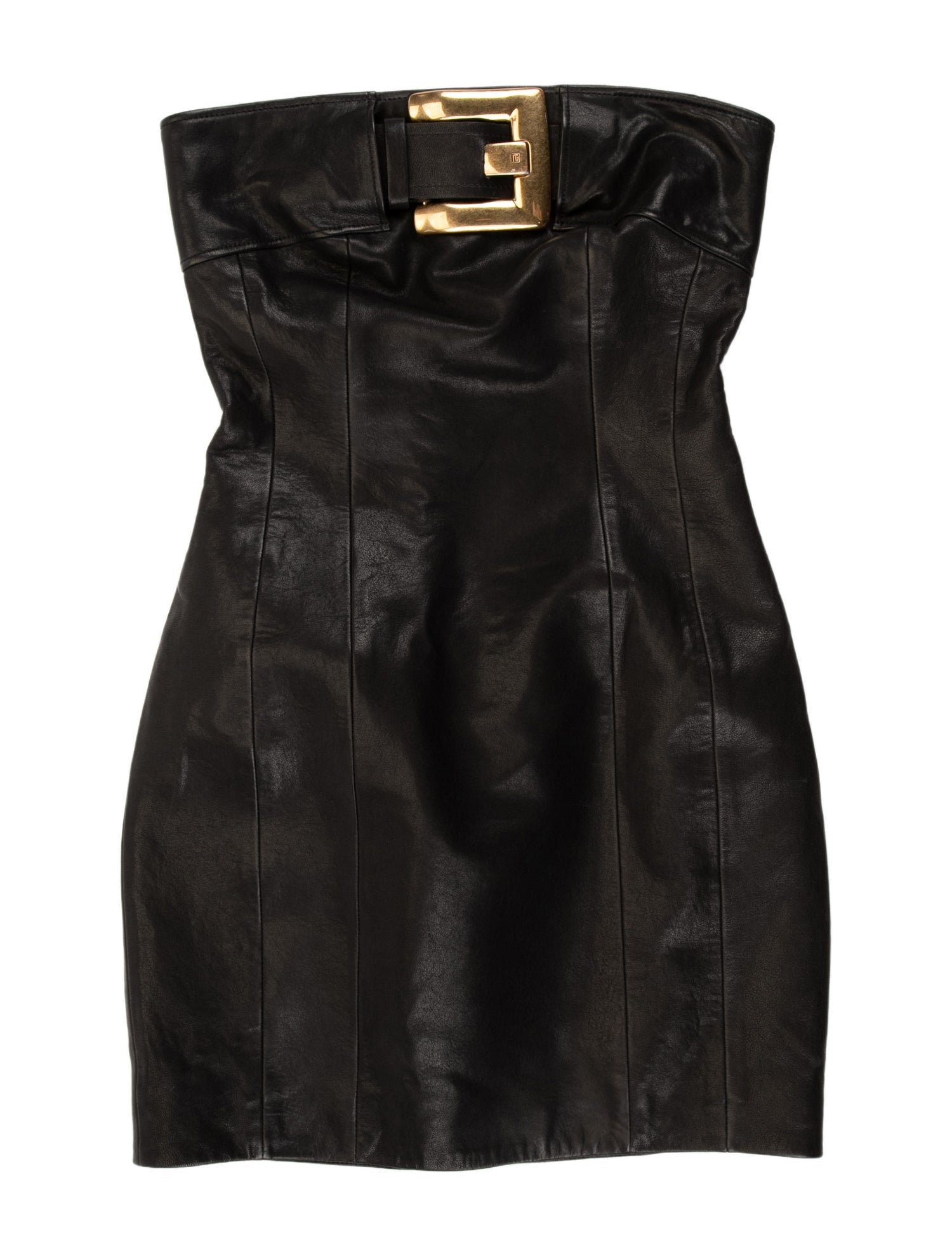 Balmain Lambskin Mini Dress