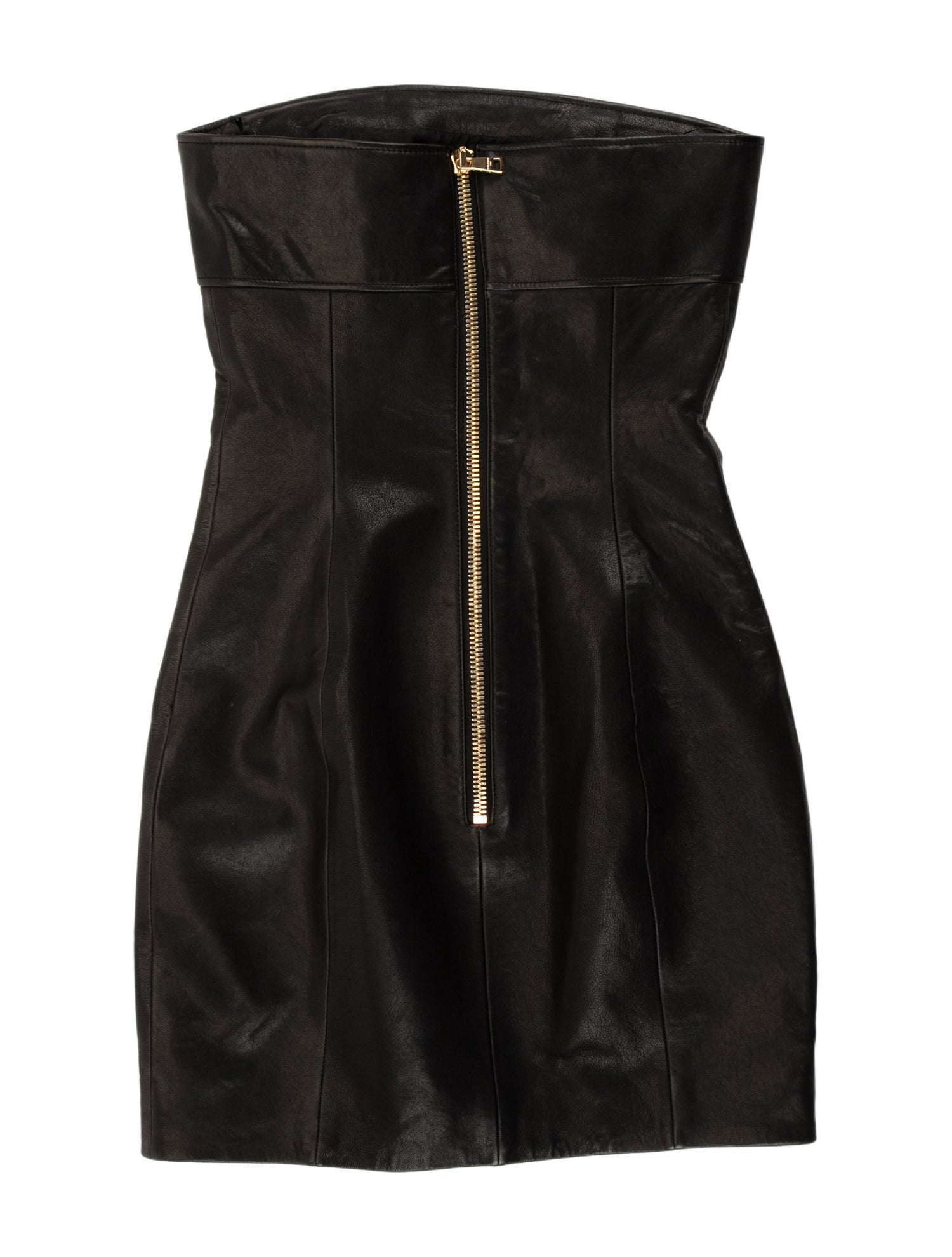 Balmain Lambskin Mini Dress