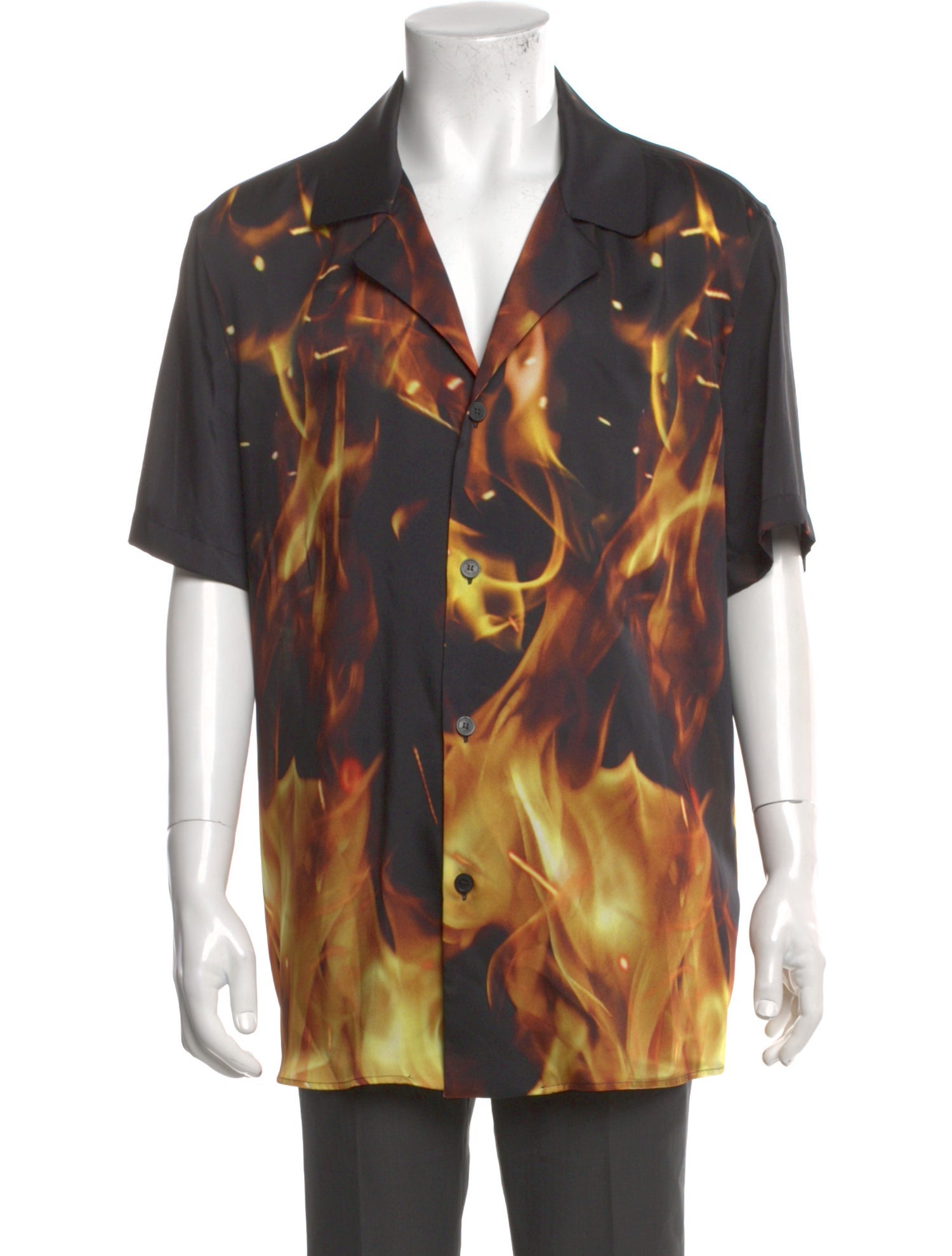 Balmain Printed Short Sleeve Shirt