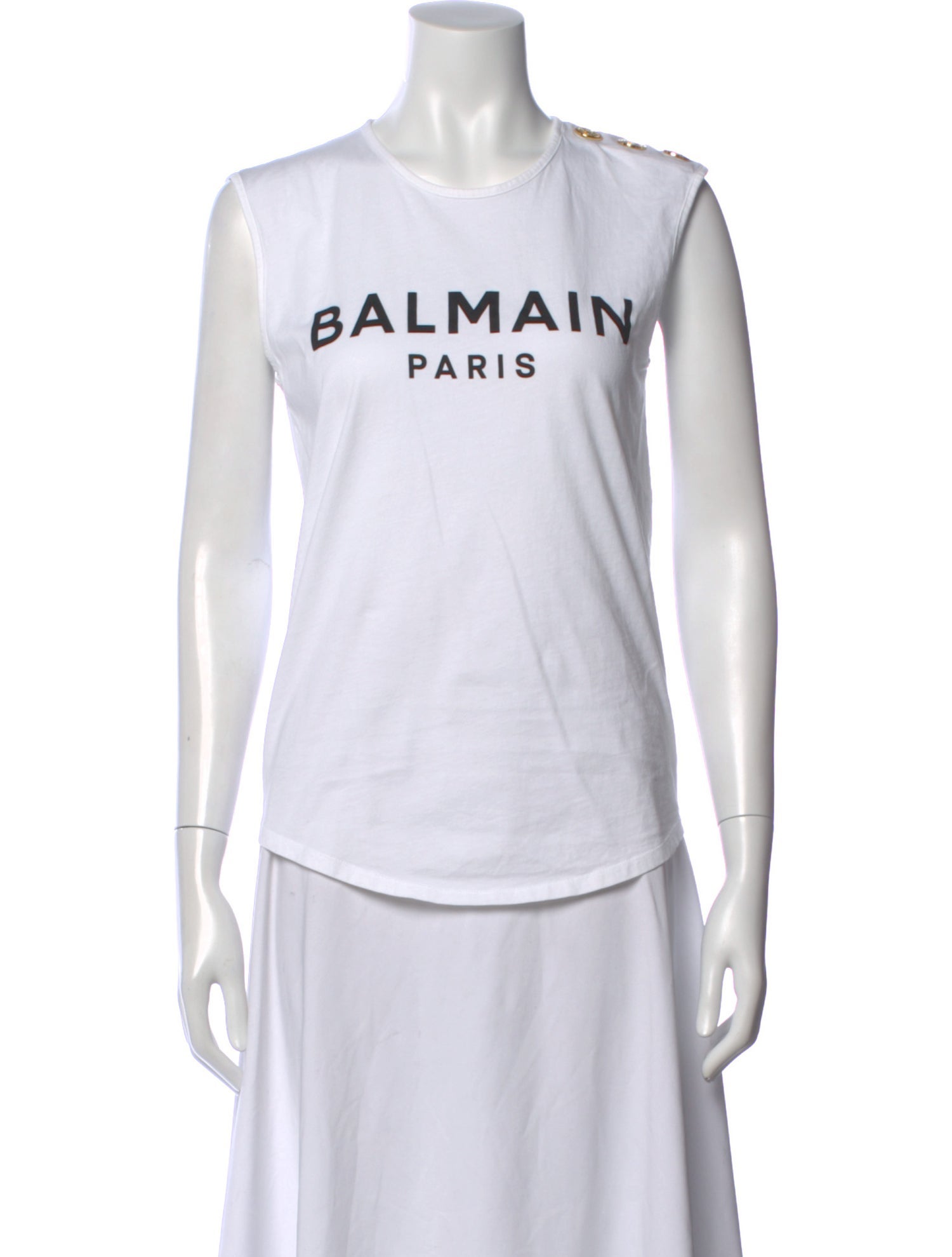 Balmain Graphic Print Crew Neck T-Shirt