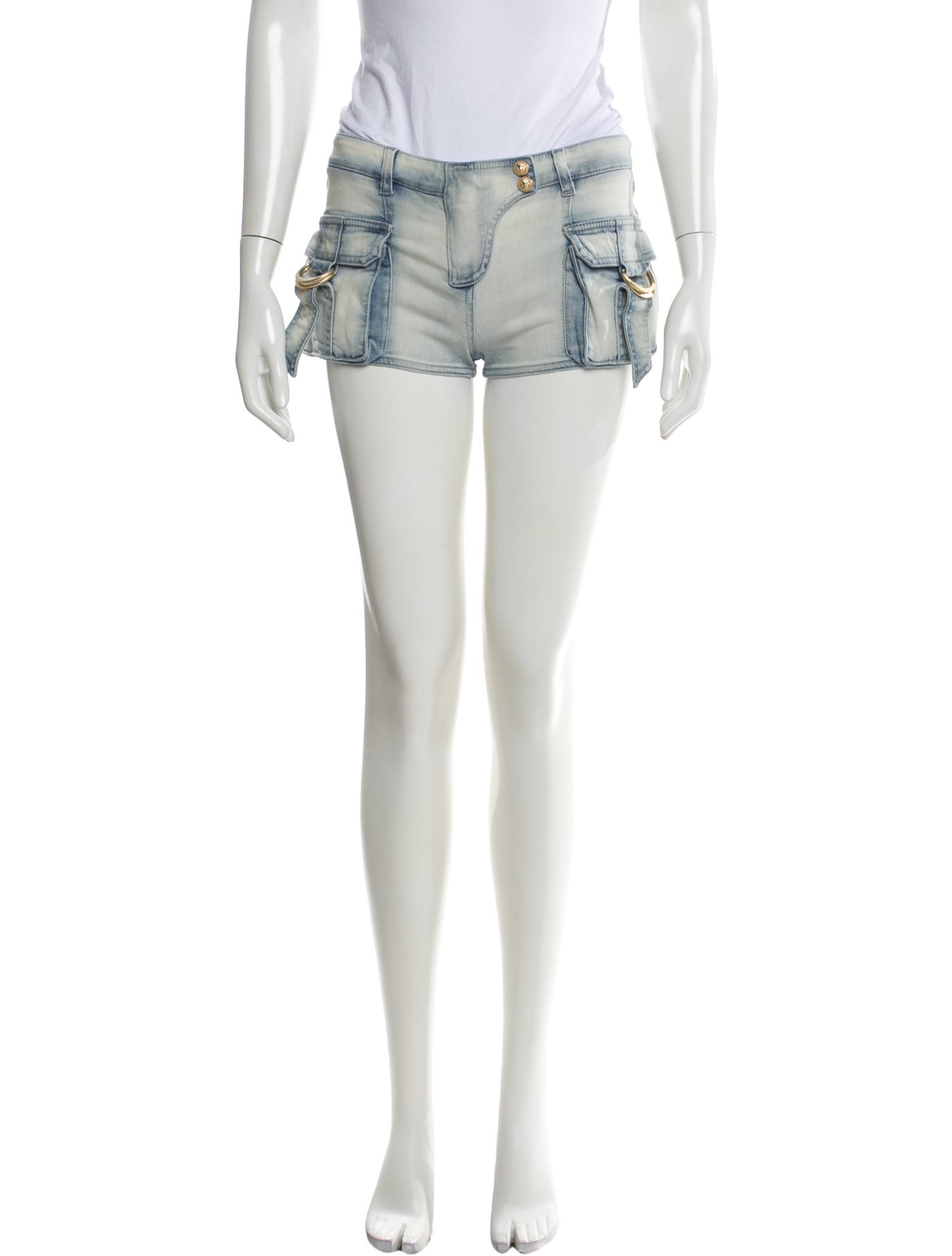 Balmain Printed Mini Shorts