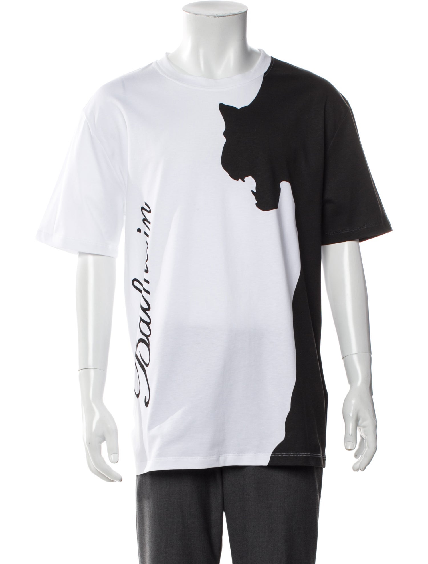 Balmain Graphic Print Crew Neck T-Shirt