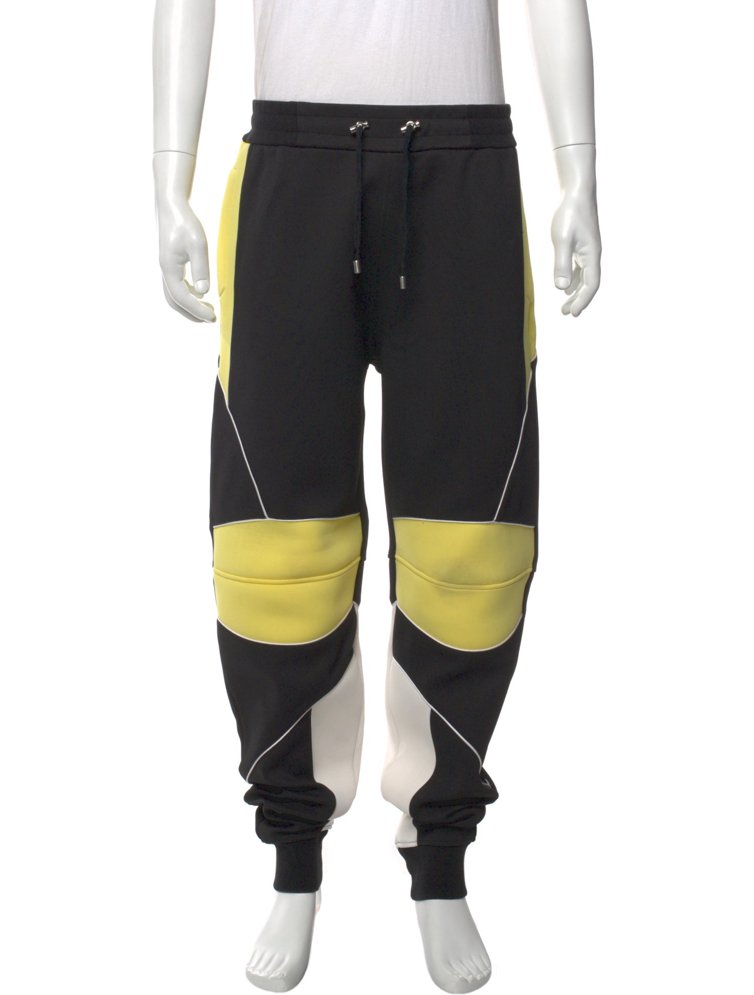 Balmain Colorblock Pattern Joggers