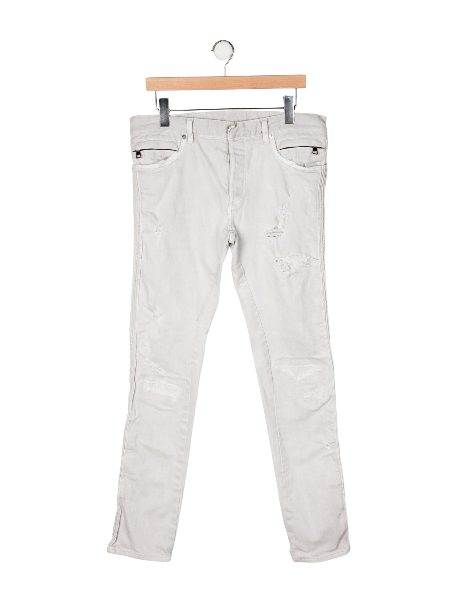 Balmain Mid-Rise Straight Leg Jeans
