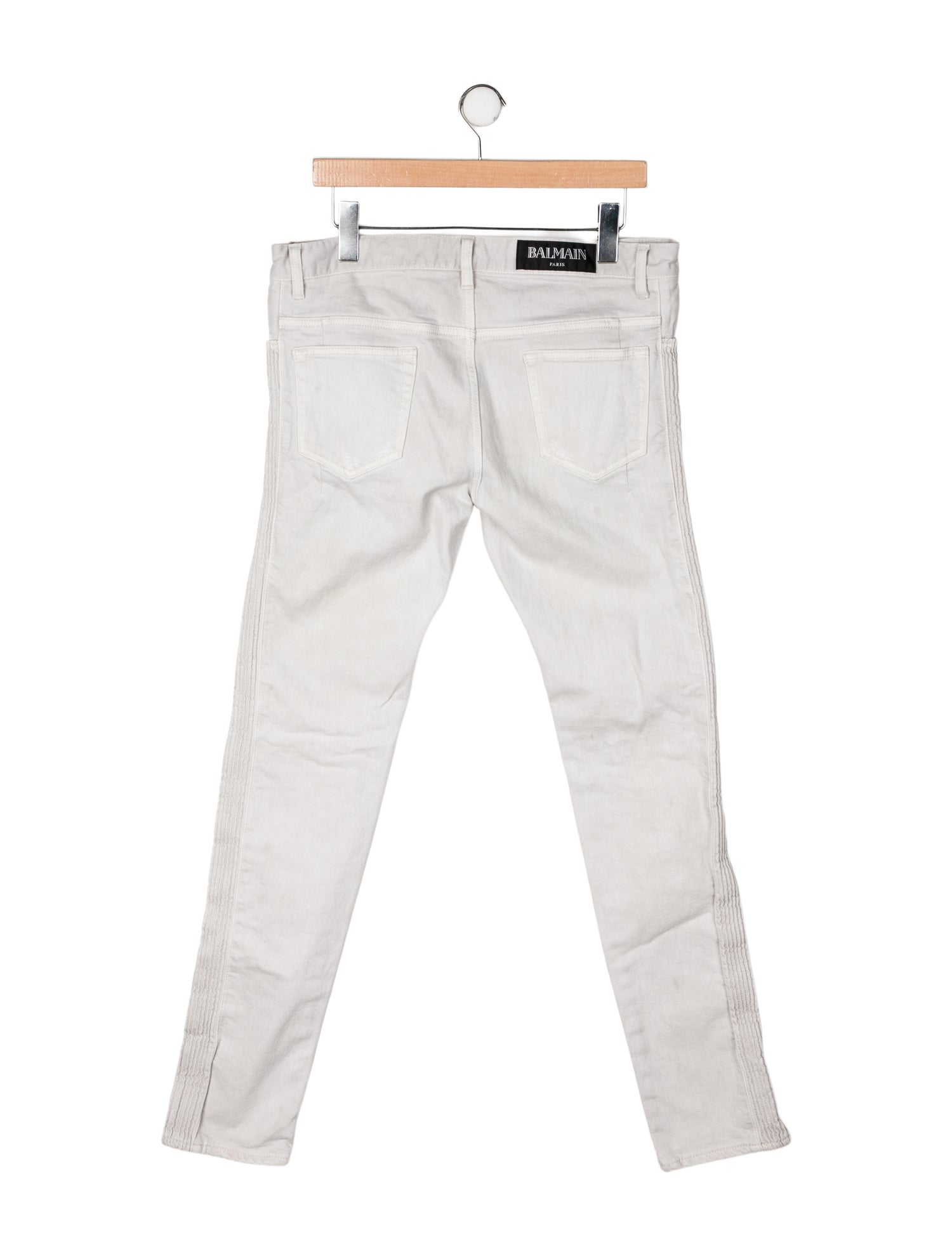 Balmain Mid-Rise Straight Leg Jeans