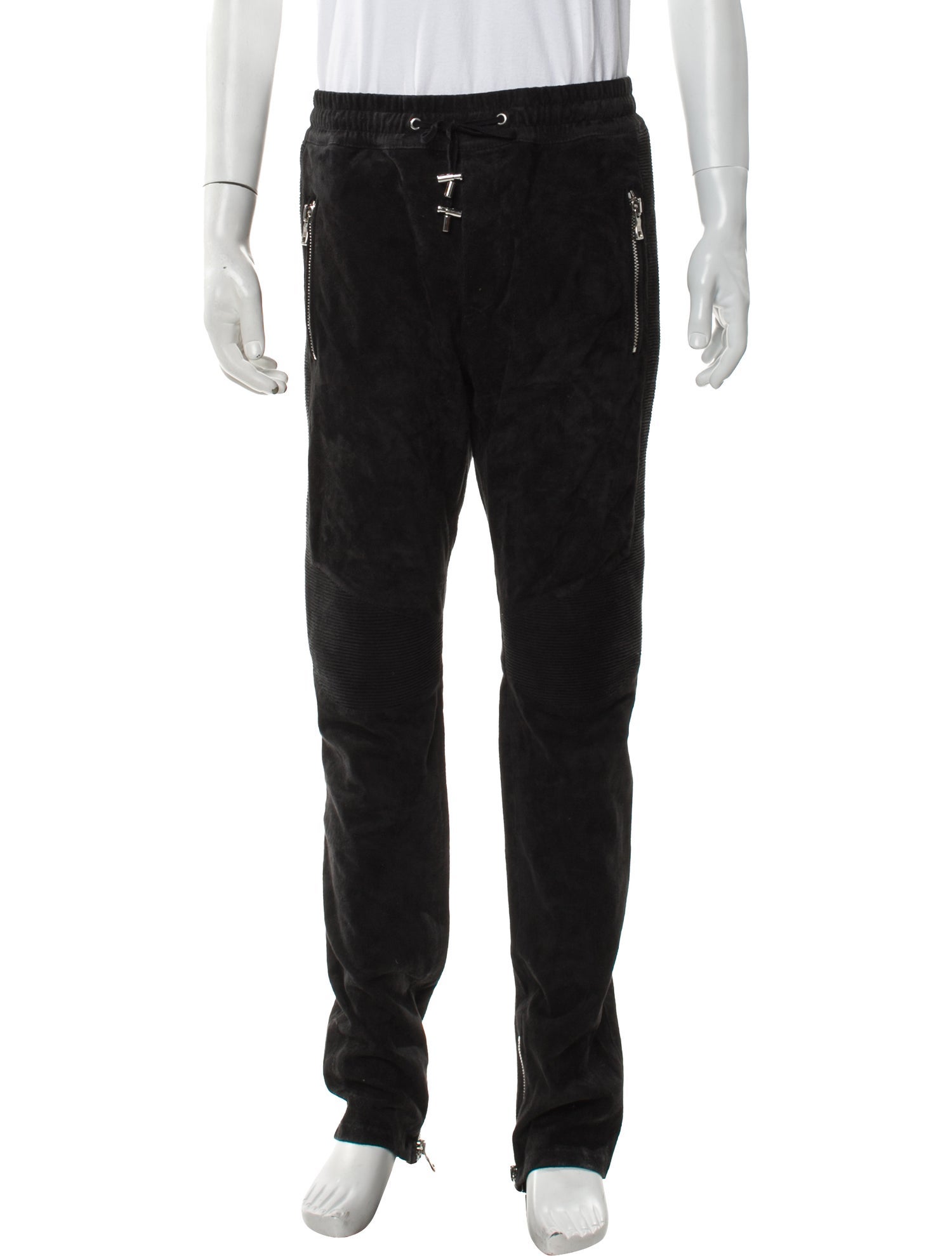 Balmain Lambskin Lounge Bottoms