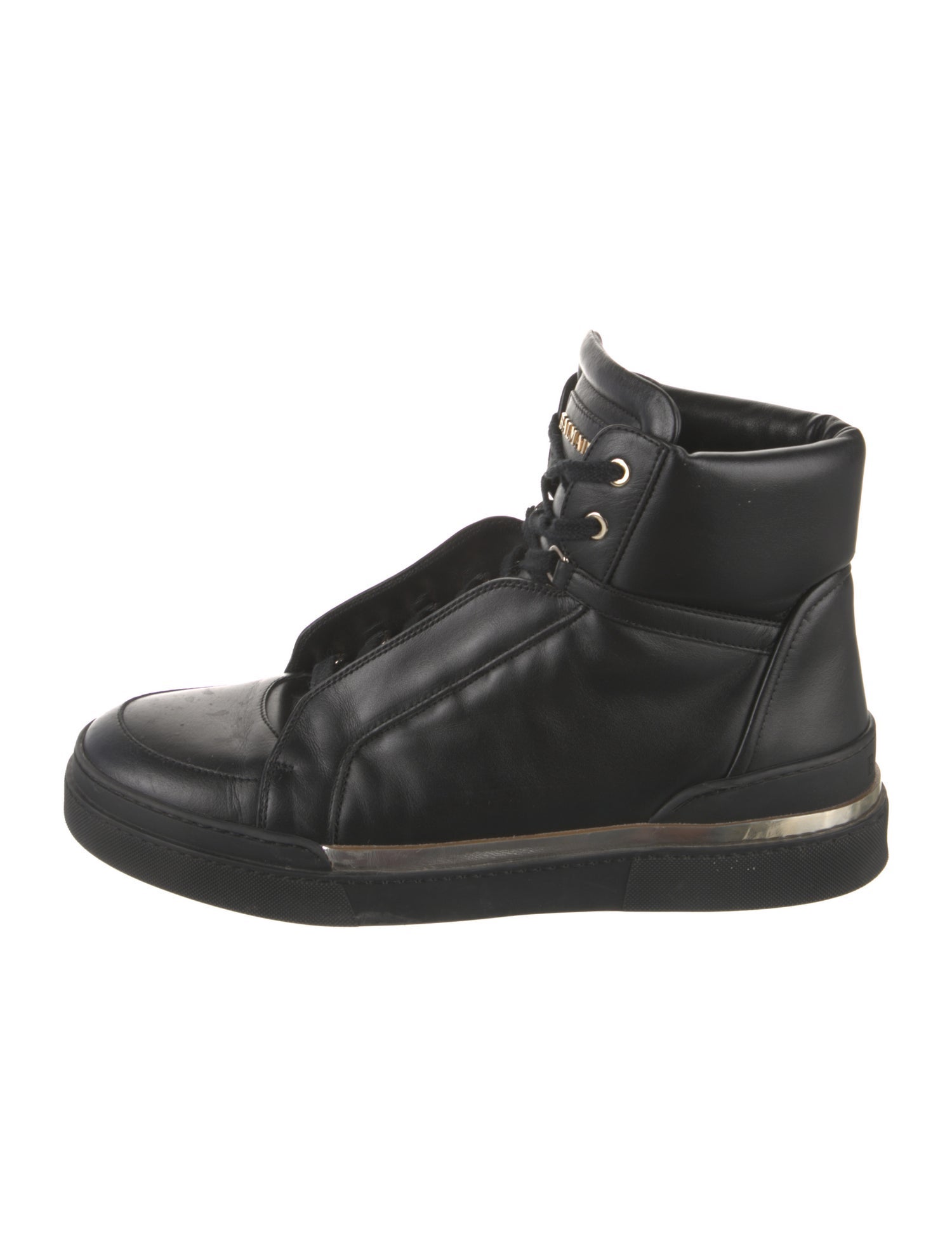Balmain Leather Lace-Up Boots