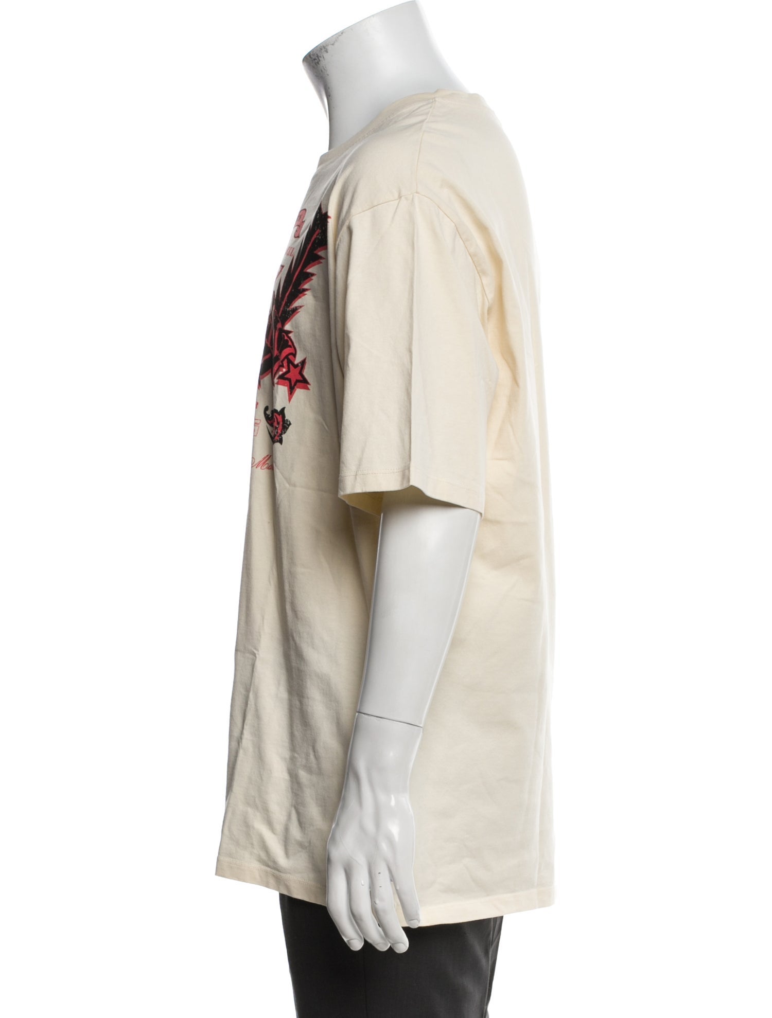 Balmain Graphic Print Crew Neck T-Shirt w/ Tags