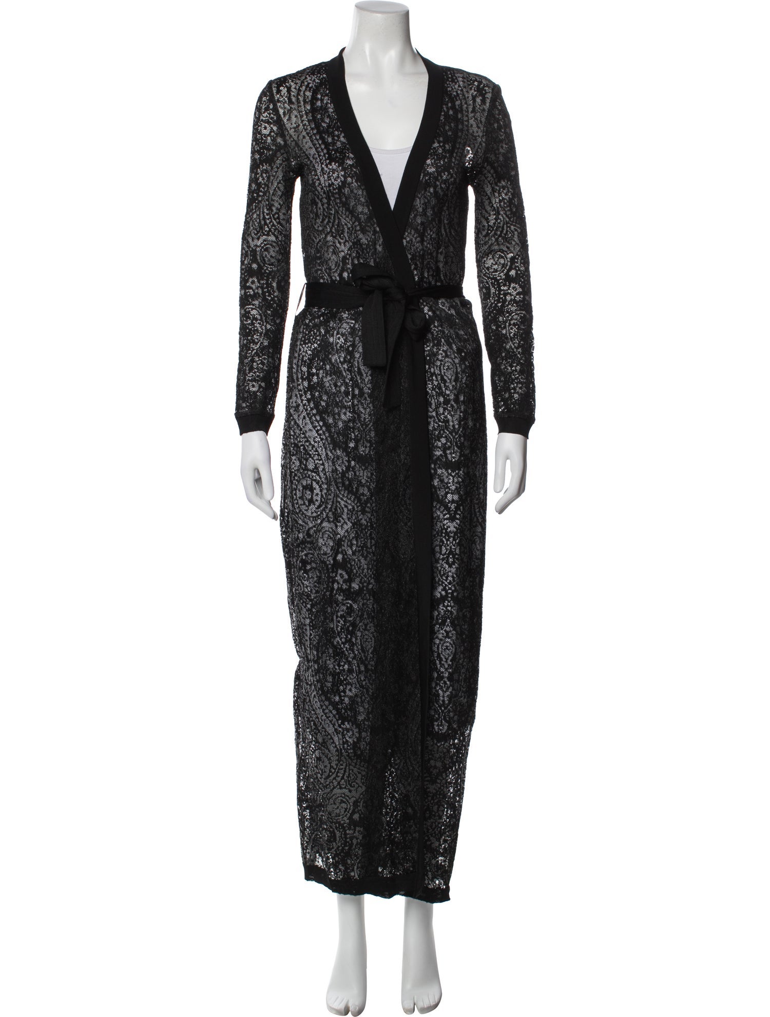 Balmain Lace Pattern Robe