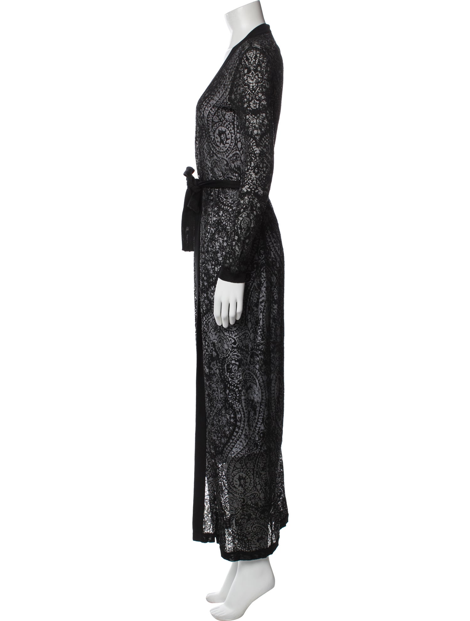 Balmain Lace Pattern Robe