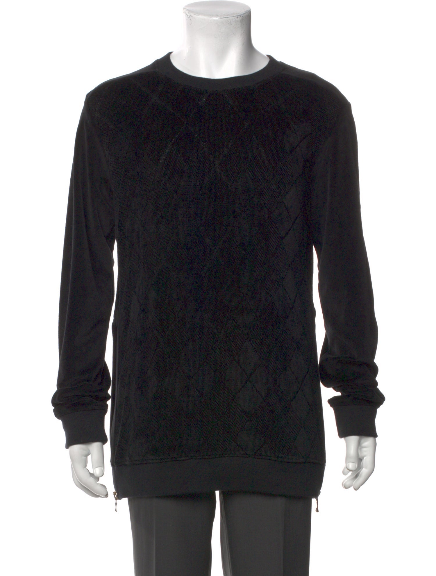 Balmain Crew Neck Long Sleeve Pullover
