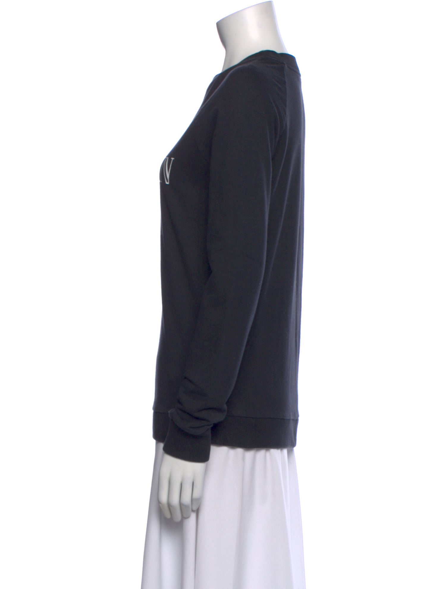 Balmain Graphic Print Crew Neck Sweatshirt