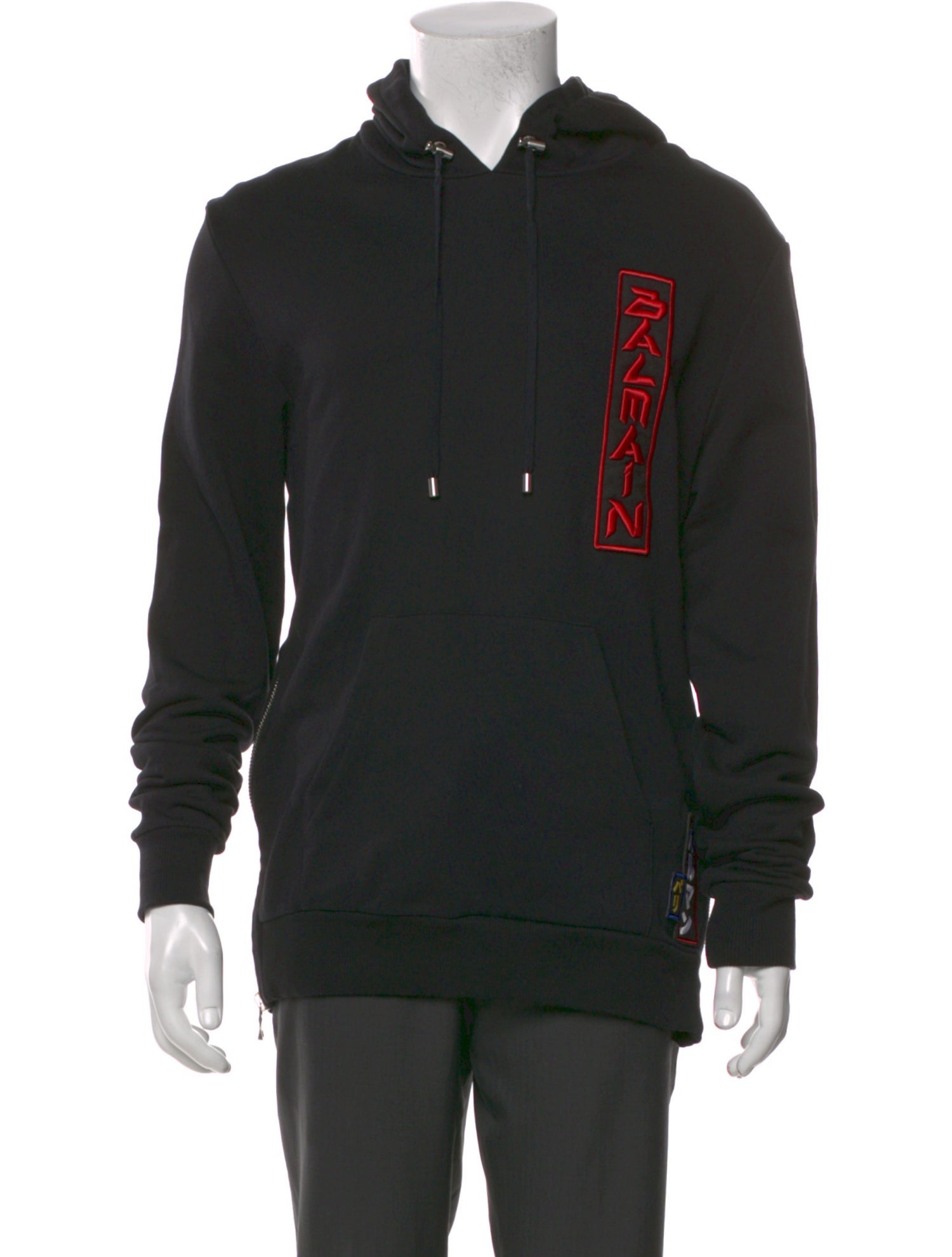 Balmain Graphic Print Crew Neck Hoodie