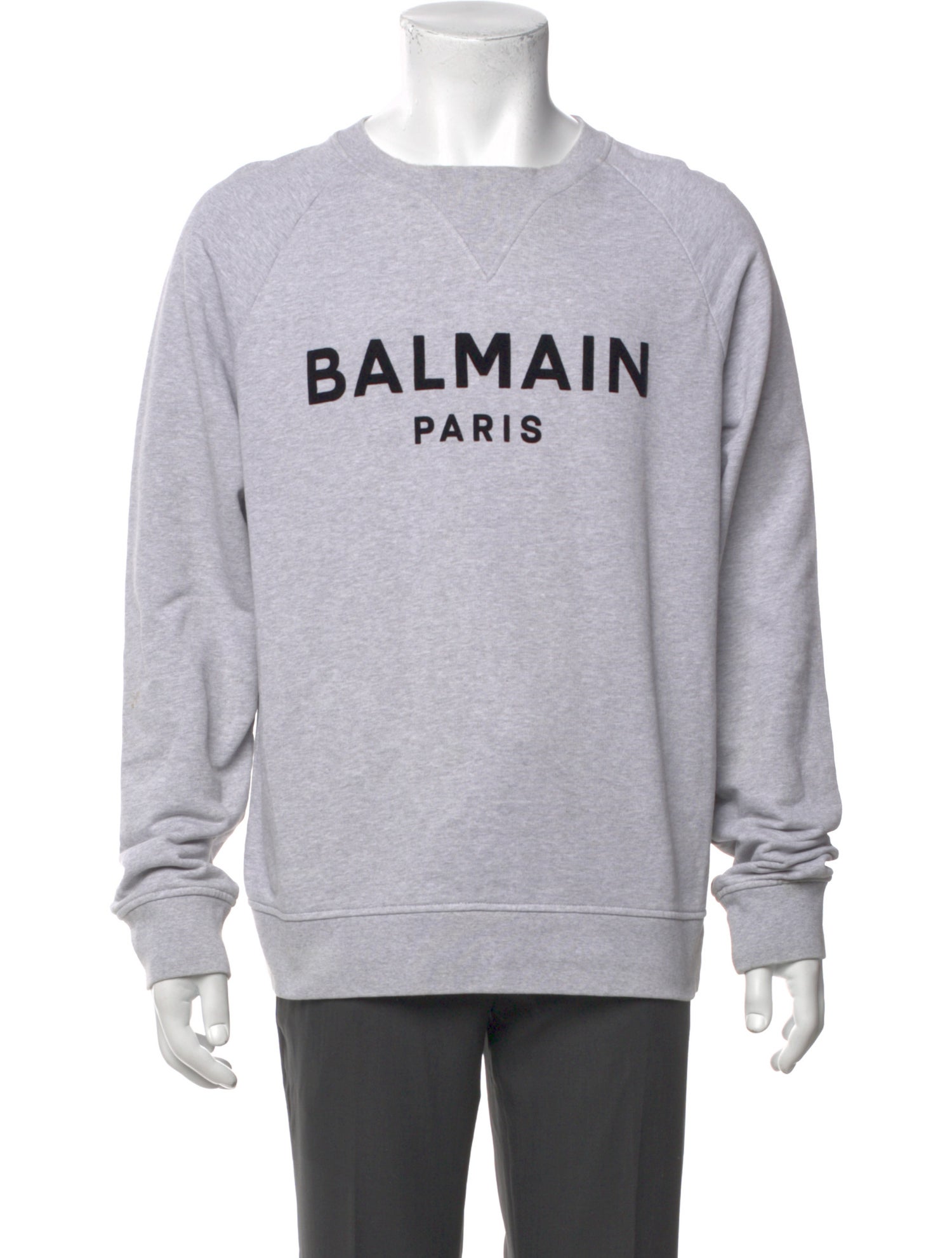 Balmain Graphic Print Crew Neck Sweatshirt