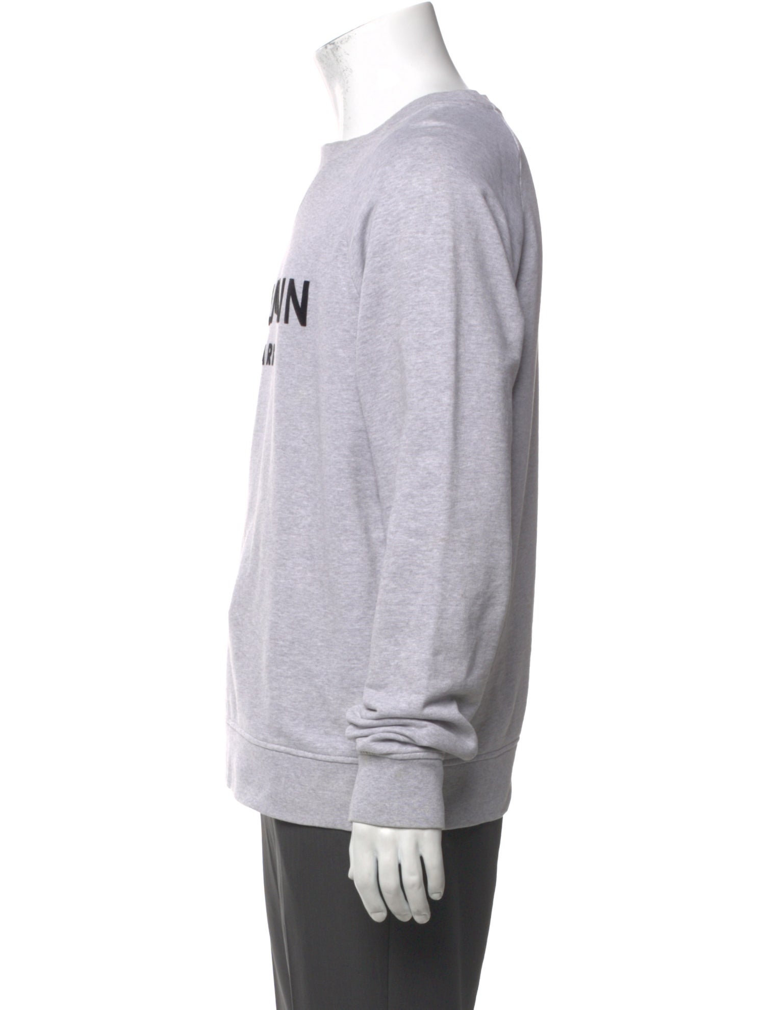 Balmain Graphic Print Crew Neck Sweatshirt