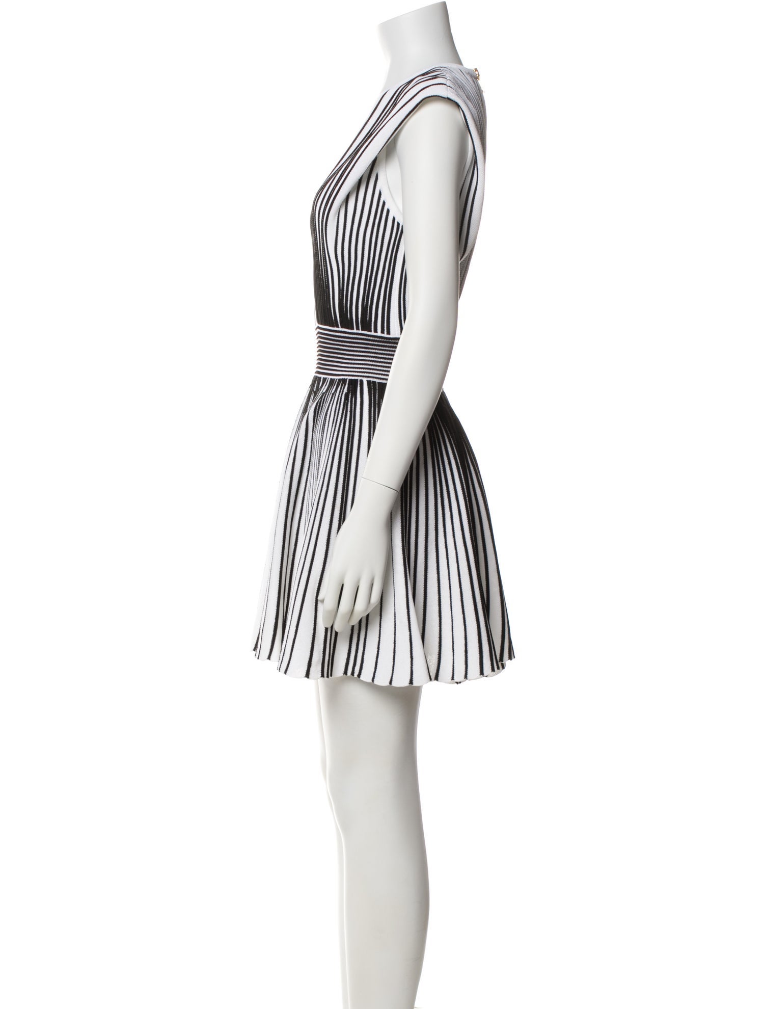 Balmain Striped Mini Dress