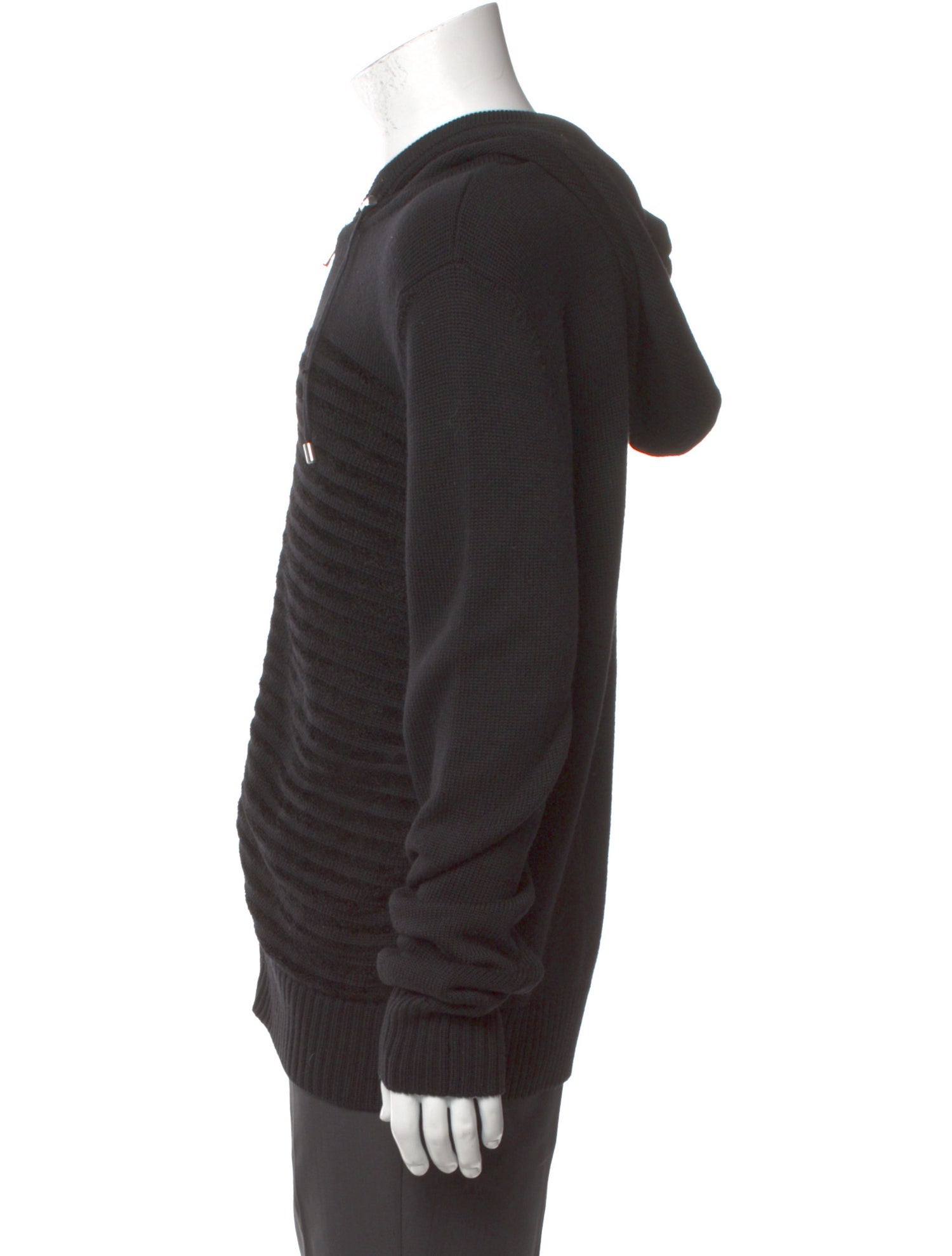 Balmain Virgin Wool Crew Neck Hoodie