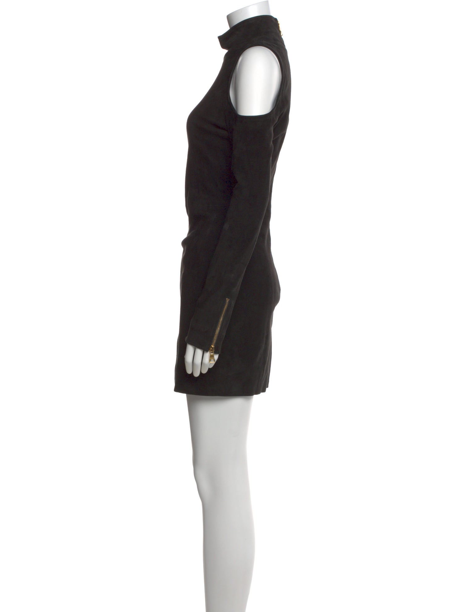 Balmain Suede Mini Dress
