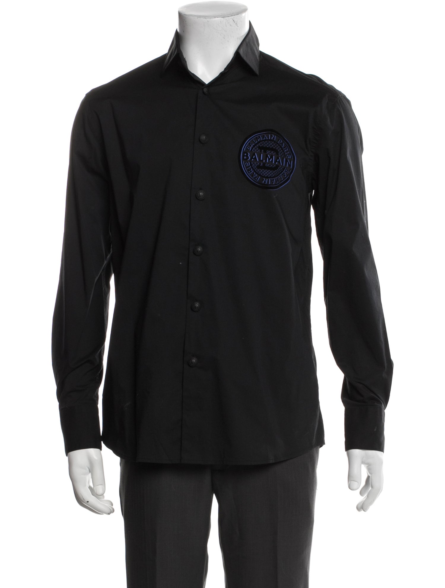 Balmain Long Sleeve Denim Shirt