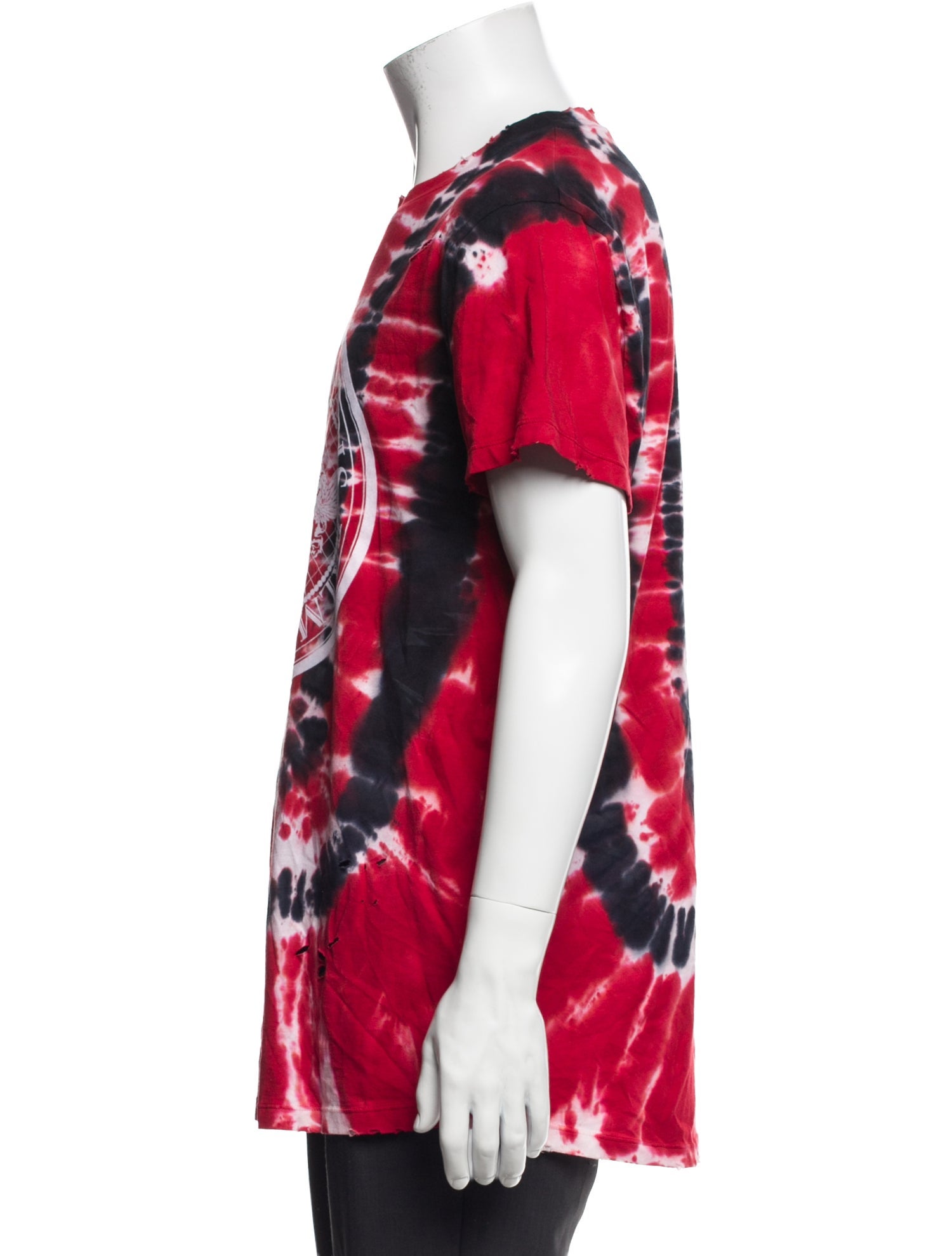 Balmain Tie-Dye Print Crew Neck T-Shirt