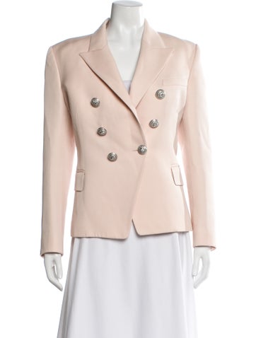 Pre-owned Balmain Linen Blazer In Pink