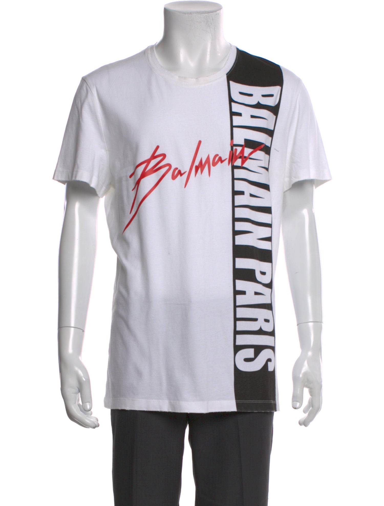 Balmain Graphic Print Crew Neck T-Shirt