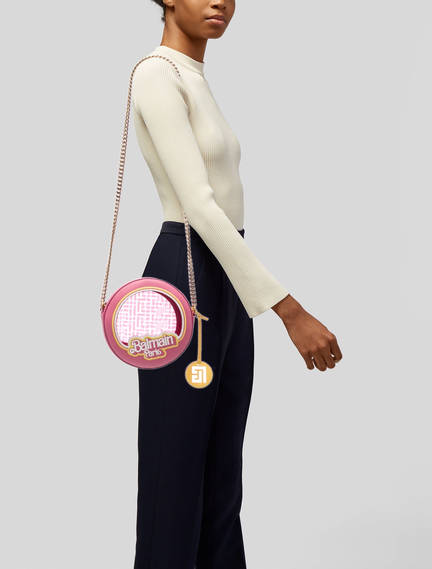 Balmain Leather Crossbody Bag