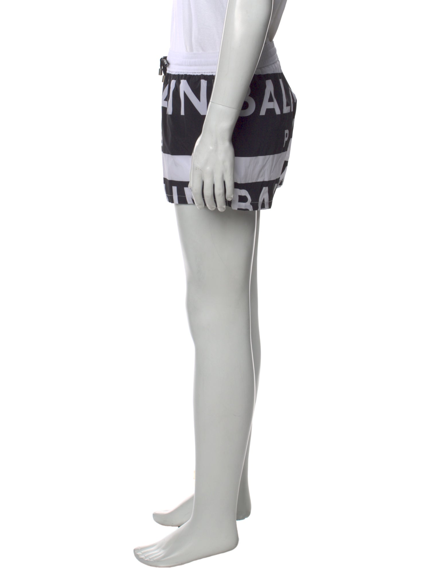 Balmain Graphic Print Swim Trunks