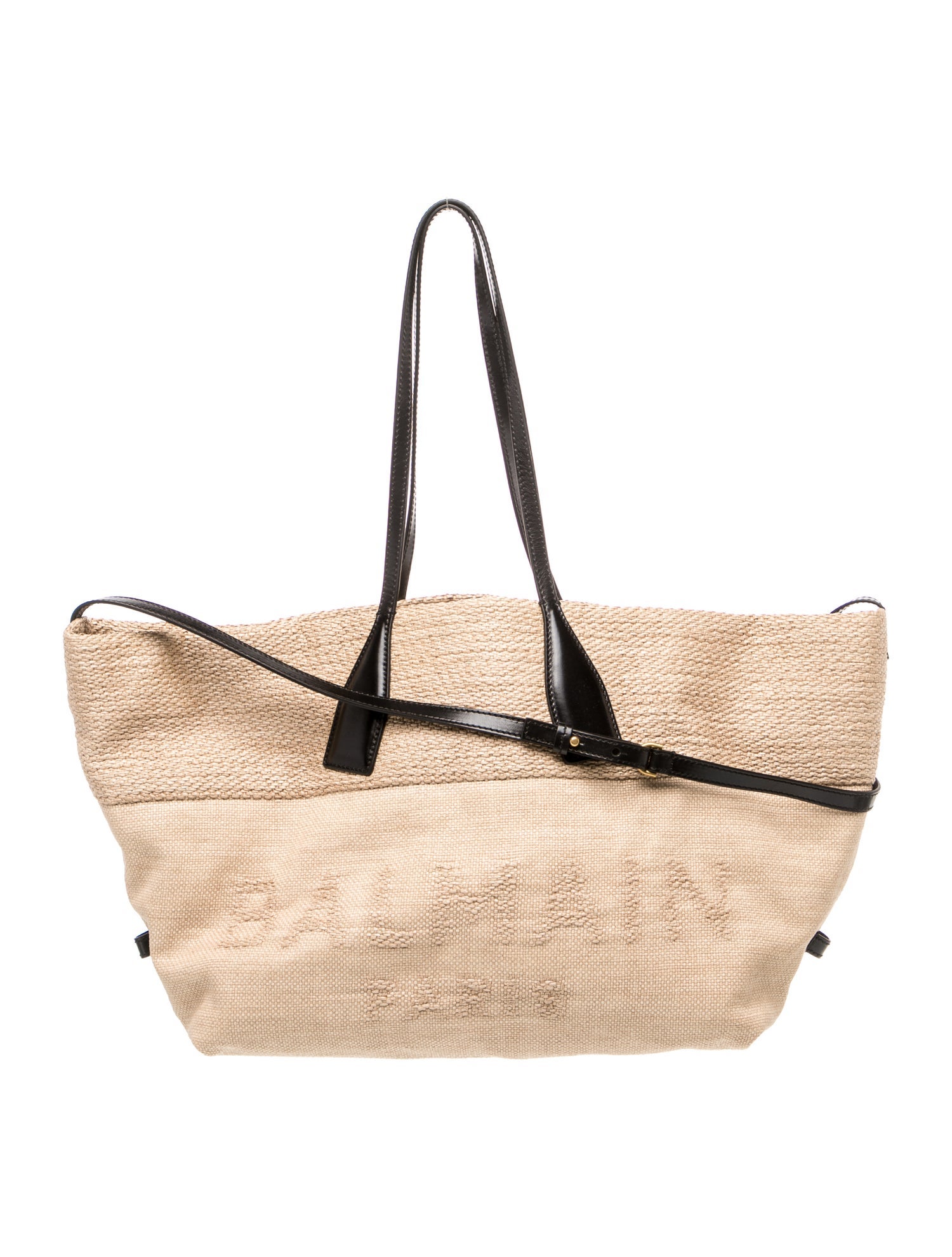 Balmain Raffia Shoulder Bag
