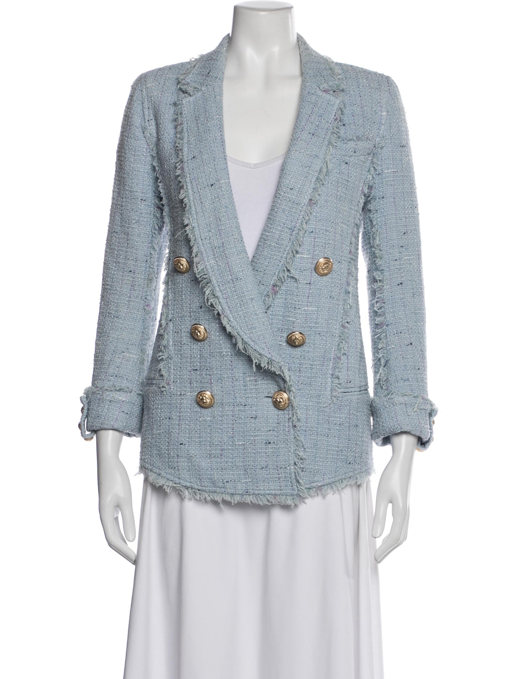 Balmain Tweed Pattern Blazer