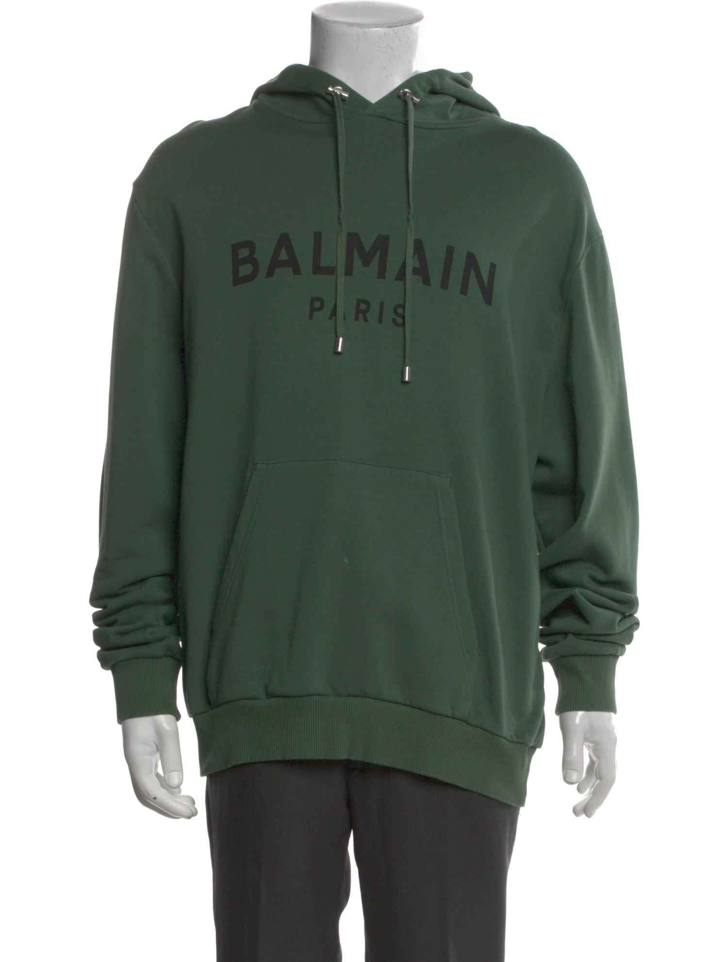 Balmain Graphic Print Crew Neck Hoodie