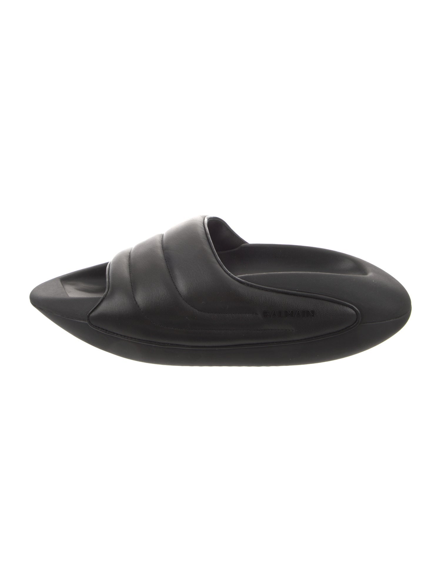 Balmain Leather Slides