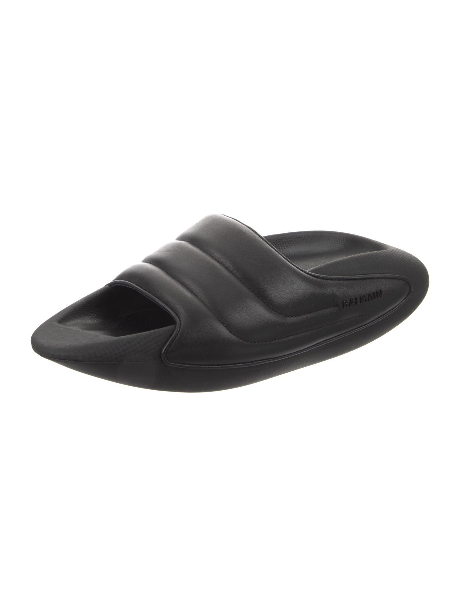 Balmain Leather Slides