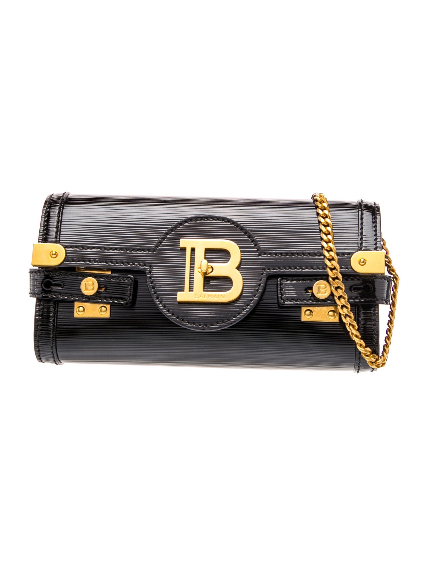 Balmain Patent Leather Shoulder Bag
