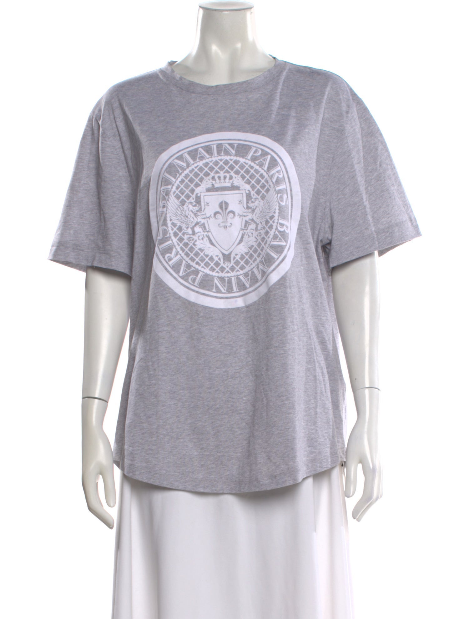 Balmain Graphic Print Crew Neck T-Shirt
