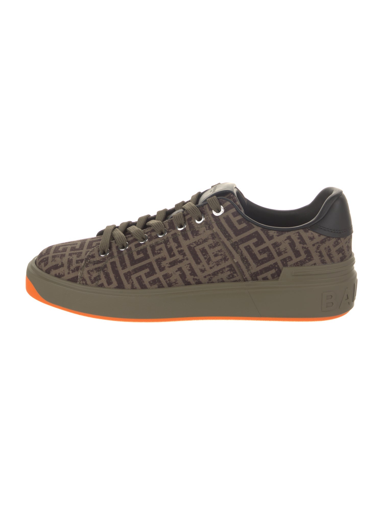 Balmain Canvas Printed Sneakers