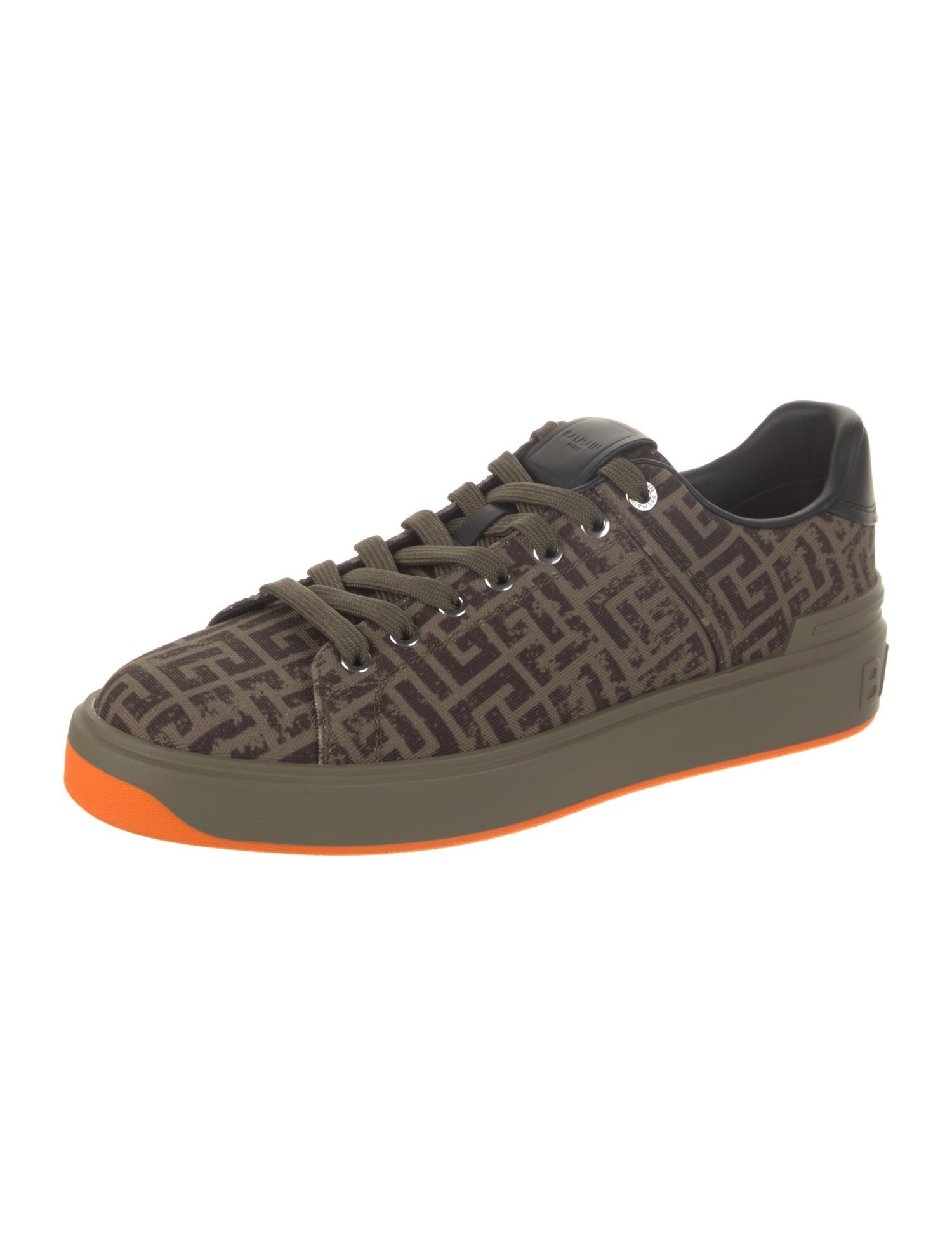 Balmain Canvas Printed Sneakers