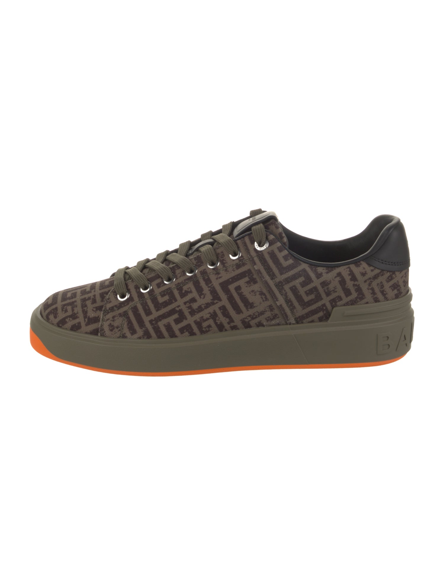 Balmain Canvas Patterned Sneakers