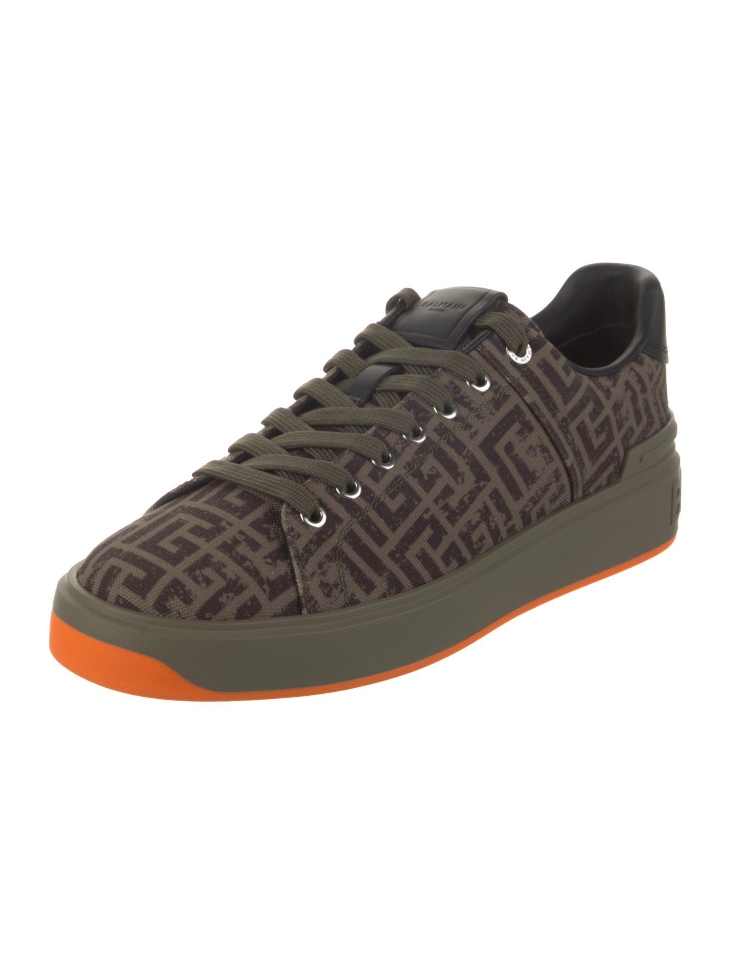 Balmain Canvas Patterned Sneakers