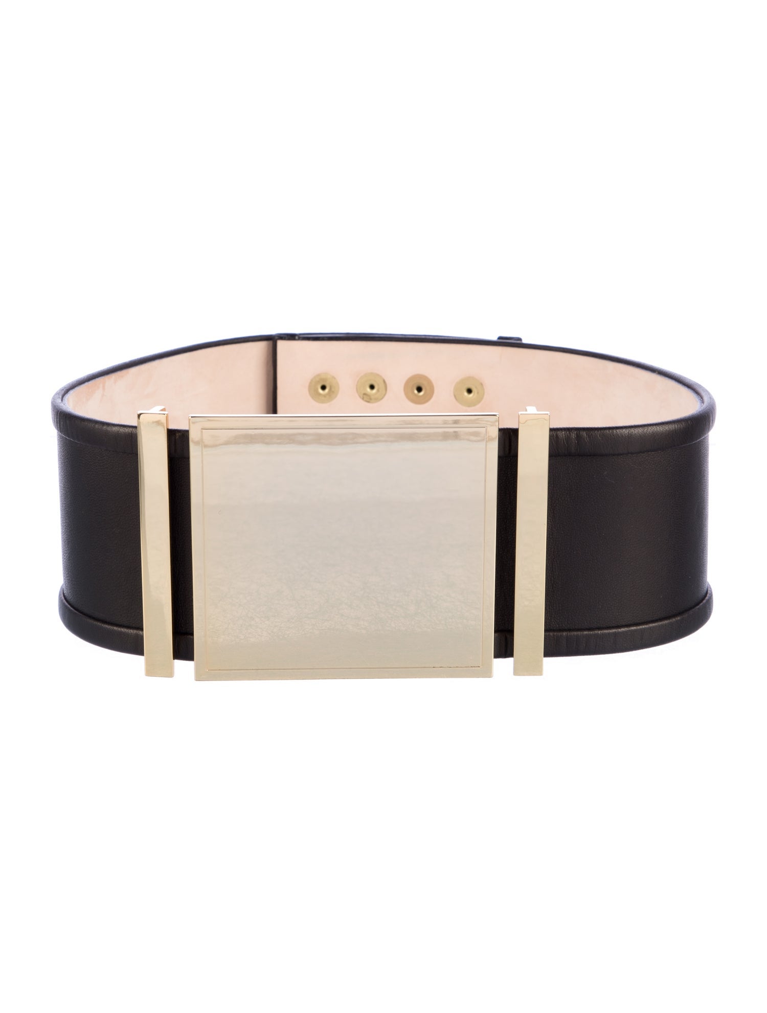 Balmain Wide Leather Belt
