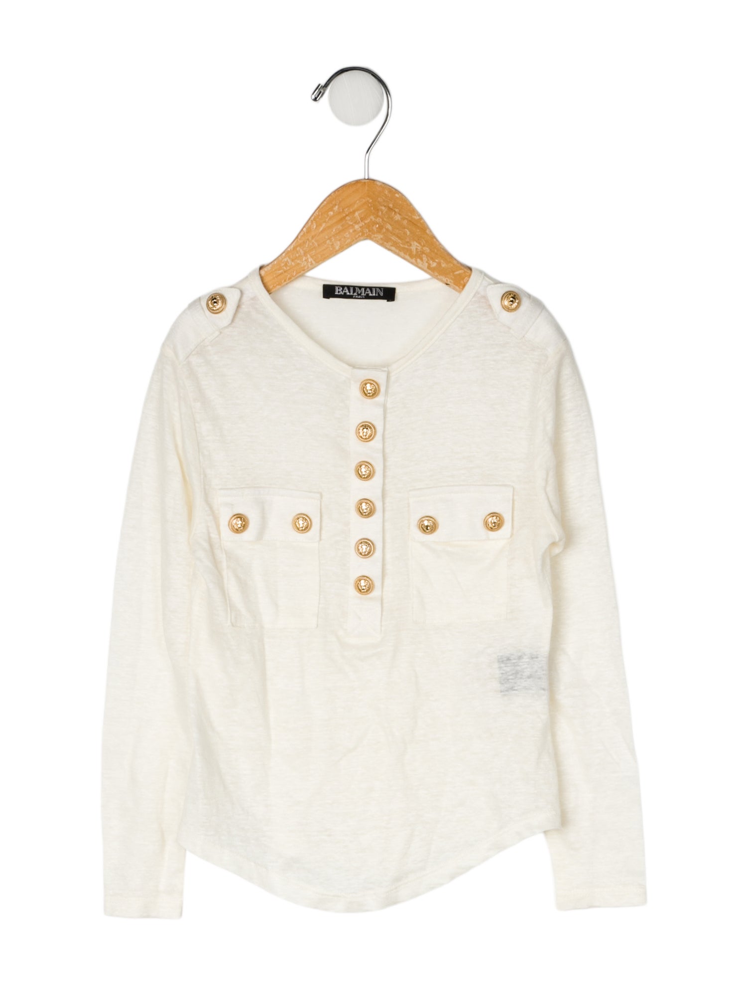 Balmain Linen Long Sleeve Shirt