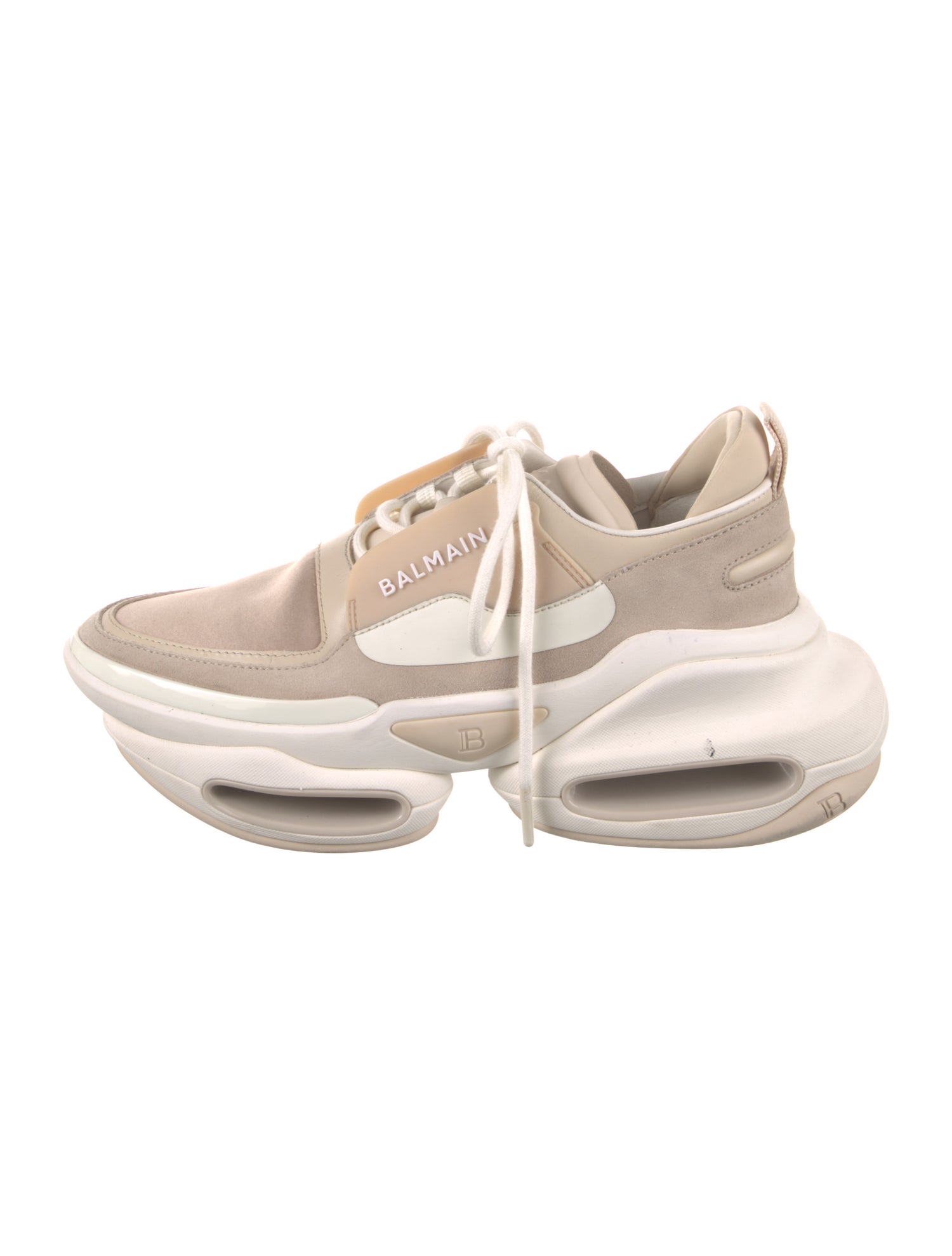 Balmain Suede Chunky Sneakers