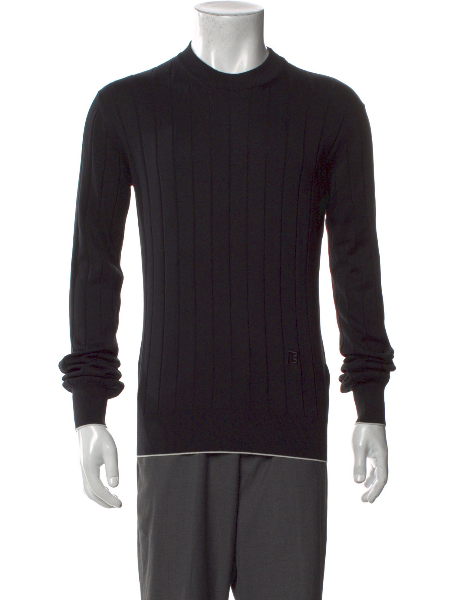 Balmain Crew Neck Long Sleeve Pullover w/ Tags