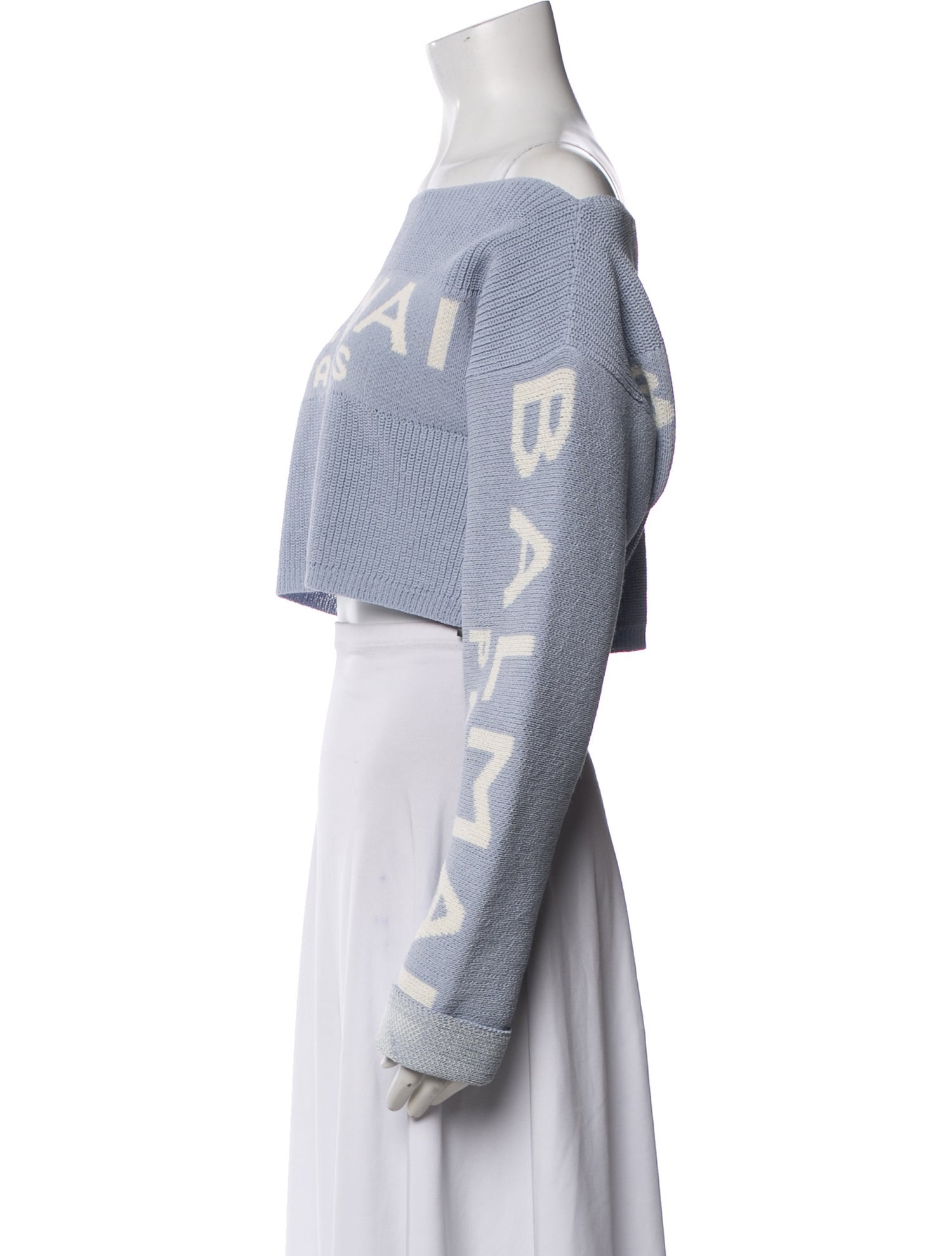 Balmain Wool Graphic Print Sweater