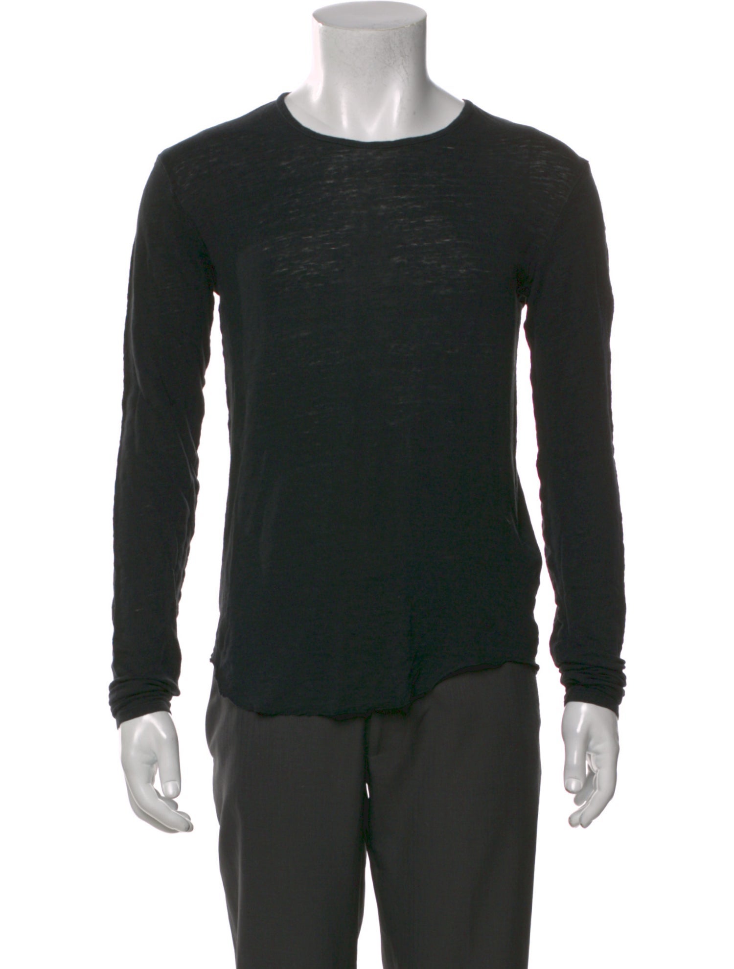 Balmain Linen Crew Neck T-Shirt