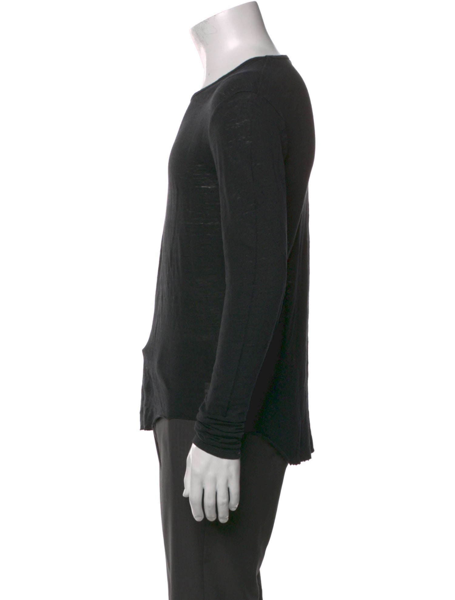 Balmain Linen Crew Neck T-Shirt